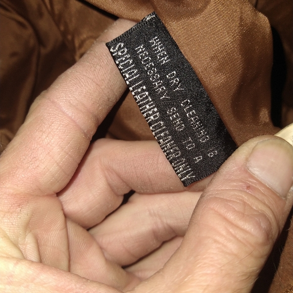 Wilson’s brown fringe leather coat small - Picture 3 of 14